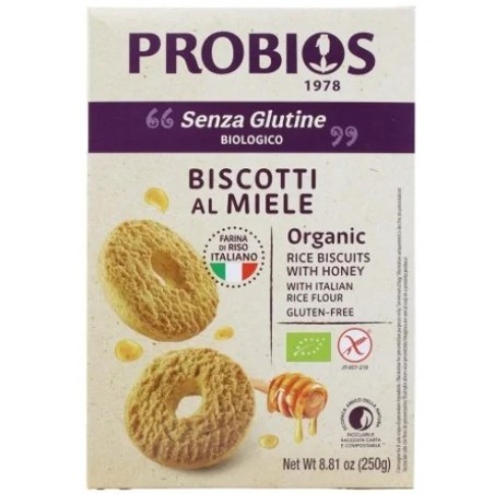 Biscotti Giullari al Miele Probios 250g - Biologici e croccanti per colazione e spuntini