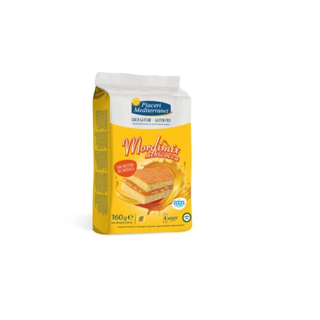 Eurospital Piaceri Mediterranei Mordimix Albicocca - Snack senza glutine con frutta secca 4x40g Eurospital Piaceri Mediterranei Mordimix Albicocca - Snack senza glutine con frutta secca 4x40g