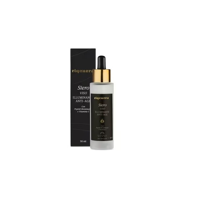 Officina Italica Rigenera Siero Viso Illuminante Antiage 50 Ml per pelle giovane e luminosa