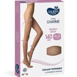 Collant a compressione graduata Sauber Charme 140 denari tuttonudo nero taglia ML