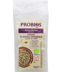 Farina di Avena Integrale Biologica Probios 375g - Prodotto biologico certificato per alimentazione