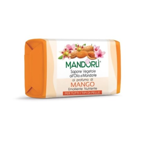 Codefar Mandorli Sapone al Mango 100g - Detergente delicato per il corpo con estratti di mandorla Codefar Mandorli Sapone al Mango 100g - Detergente delicato per il corpo con estratti di mandorla