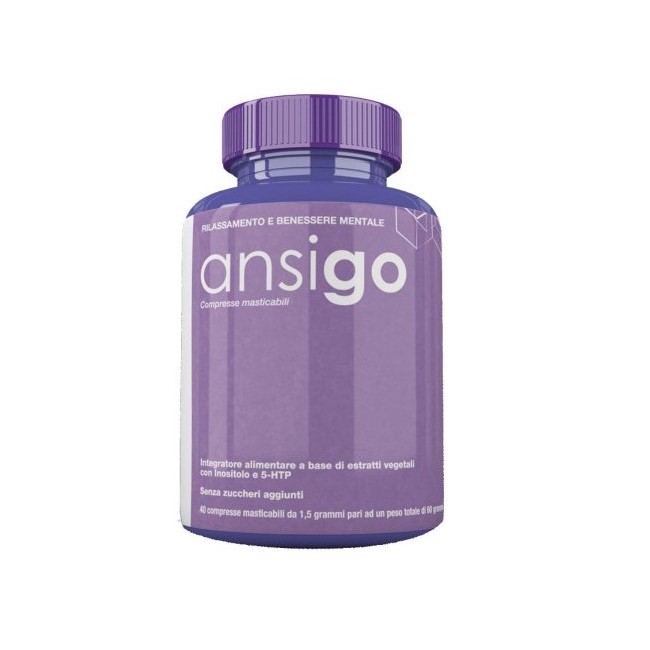 Biosalus Ansigo 40 Compresse Masticabili per il rilassamento e la serenità mentale Biosalus Ansigo 40 Compresse Masticabili per il rilassamento e la serenità mentale