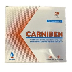 Umaben S Carniben 20 bustine da 5g - Integratore alimentare con L-carnitina per il metabolismo