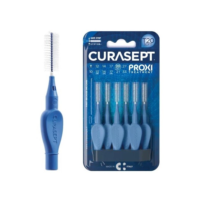 Curasept Proxi T20 Soft Blue - Scovolini interdentali morbidi confezione da 6 pezzi