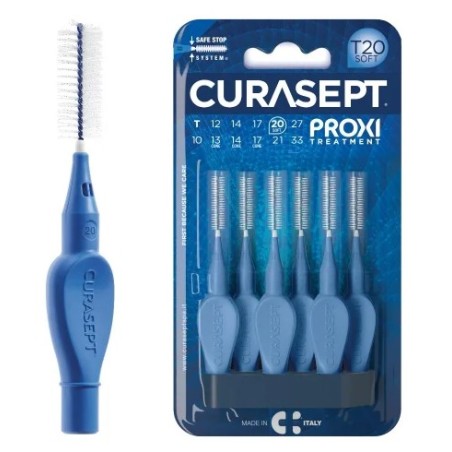 Curasept Proxi T20 Soft Blue - Scovolini interdentali morbidi confezione da 6 pezzi
