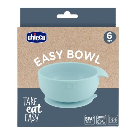Chicco Ciotola In Silicone Azzurro 6m+