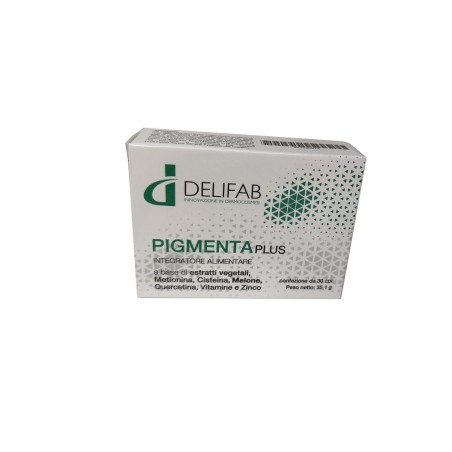 DELIFAB Pigmenta Plus 30 Compresse - Integratore antimacchie per pelle uniforme e luminosa DELIFAB Pigmenta Plus 30 Compresse - Integratore antimacchie per pelle uniforme e luminosa