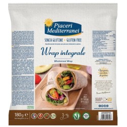 Eurospital Piaceri Mediterranei Wrap Integrale Senza Glutine - Confezione da 3x60g