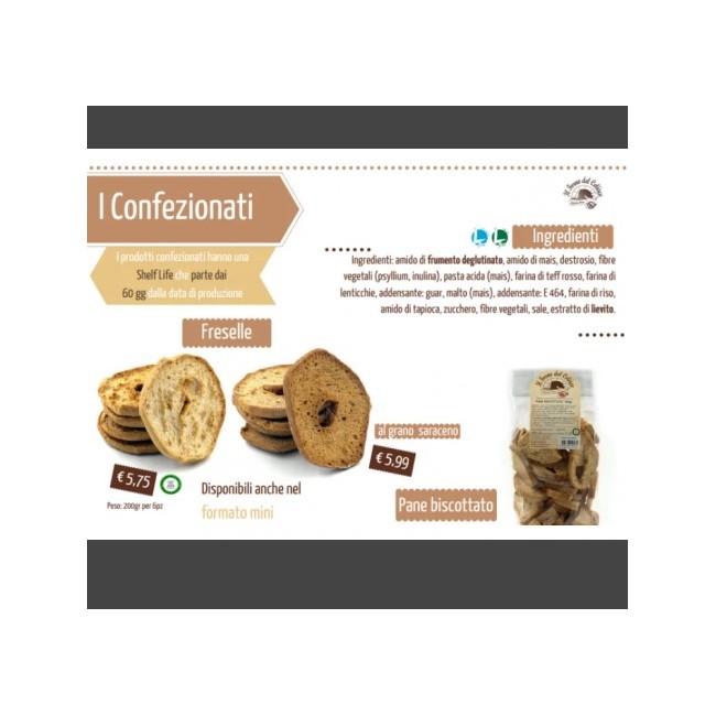 Freselle Mini senza glutine Mad Food Il Forno Del Celiaco - Confezione da 220g per celiaci Freselle Mini senza glutine Mad Food Il Forno Del Celiaco - Confezione da 220g per celiaci