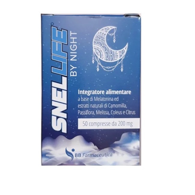 Bb Farma Snellife By Night - Integratore naturale per il sonno con melatonina 50 compresse