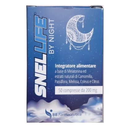 Bb Farma Snellife By Night - Integratore naturale per il sonno con melatonina 50 compresse