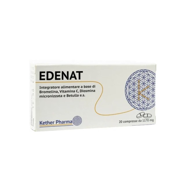 Kether Pharma Edenat 20 Compresse - Integratore per il drenaggio dei liquidi corporei