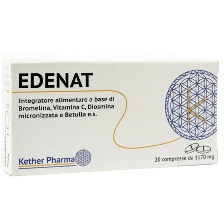 Kether Pharma Edenat 20 Compresse - Integratore per il drenaggio dei liquidi corporei