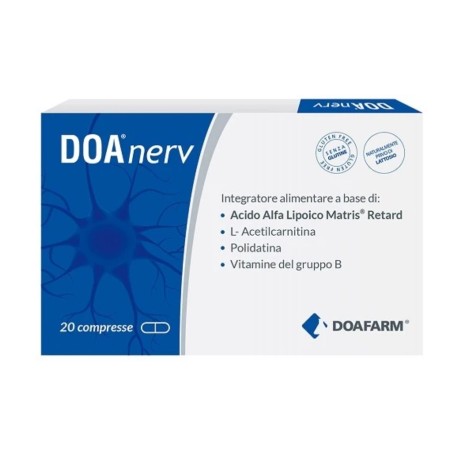 Doafarm Doanerv 20 Compresse - Integratore per il benessere del sistema nervoso Doafarm Doanerv 20 Compresse - Integratore per il benessere del sistema nervoso