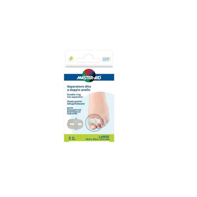 Pietrasanta Pharma Separatore Dita Anello Doppio Large - Protezione e comfort per i piedi Pietrasanta Pharma Separatore Dita Anello Doppio Large - Protezione e comfort per i piedi