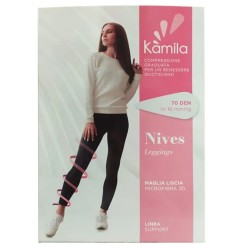 Leggings a compressione graduata Kamila Nives 70 denari in microfibra morbida - Taglia 4