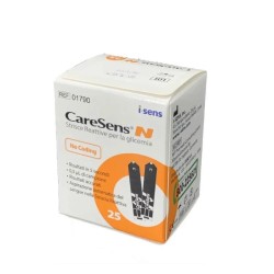 Diacare Strisce Misurazione Glicemia Caresens N - Confezione da 25 strisce reattive per diabete