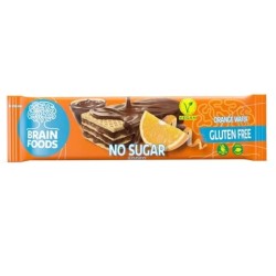 Nutrifood S Brain Foods Wafer Arancia Senza Glutine 40g - Snack funzionale con vitamine