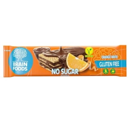 Nutrifood S Brain Foods Wafer Arancia Senza Glutine 40g - Snack funzionale con vitamine