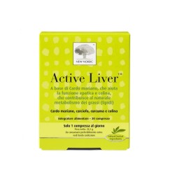 New Nordic Active Liver 60 Pastiglie Gommose Senza Zucchero per il benessere del fegato