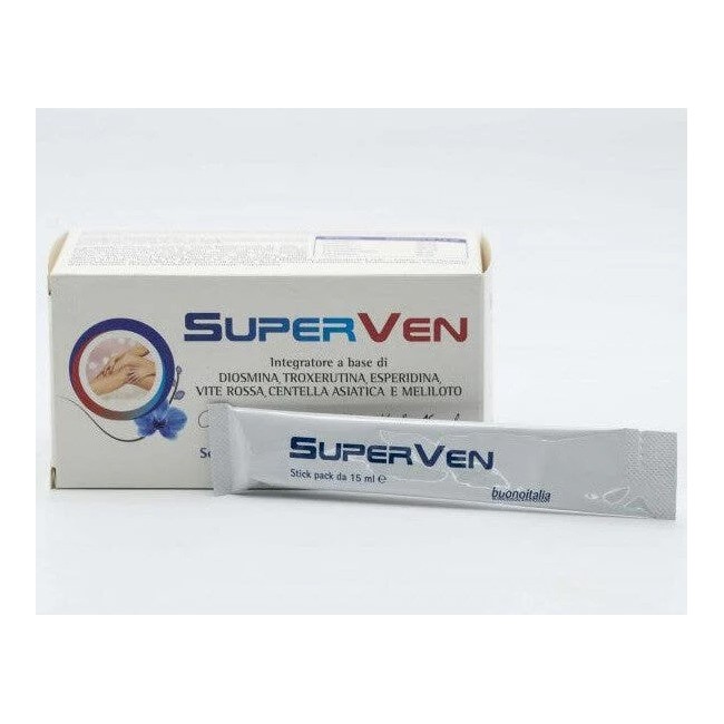 Buono Italia Superven 15 Stick da 15ml per il benessere del microcircolo e delle gambe Buono Italia Superven 15 Stick da 15ml per il benessere del microcircolo e delle gambe