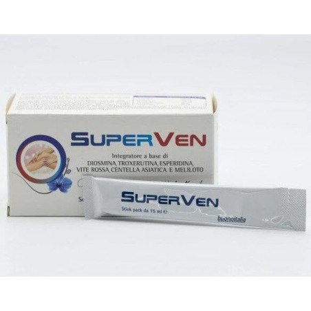 Buono Italia Superven 15 Stick da 15ml per il benessere del microcircolo e delle gambe Buono Italia Superven 15 Stick da 15ml per il benessere del microcircolo e delle gambe