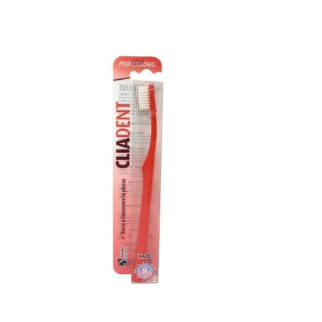 Spazzolino da denti Cliadent Hard Pro con setole dure per igiene orale profonda Spazzolino da denti Cliadent Hard Pro con setole dure per igiene orale profonda