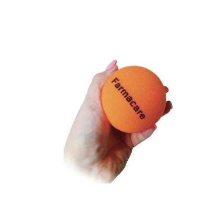 Farmacare Pallina Antistress Arancio per esercizi di riabilitazione e riduzione dello stress