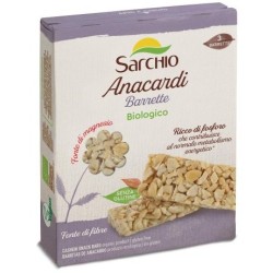 Sarchio Barrette agli Anacardi 75g - Snack energetico biologico senza glutine