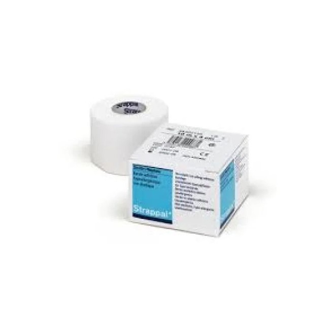 Benda anelastica adesiva ipoallergenica Essity Strappal in viscosa bianca 5cm x 10m