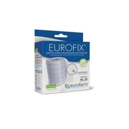 Cerotto estensibile Eurofarm Eurofix M in tessuto non tessuto 10x5cm per medicazioni