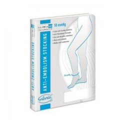 Gambaletto lungo Gloria Med Thrombosis 18 con compressione graduata e foro d'ispezione