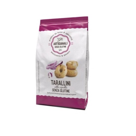 Tarallini artigianali senza glutine al gusto cipolla Nt Food - Confezione da 100g
