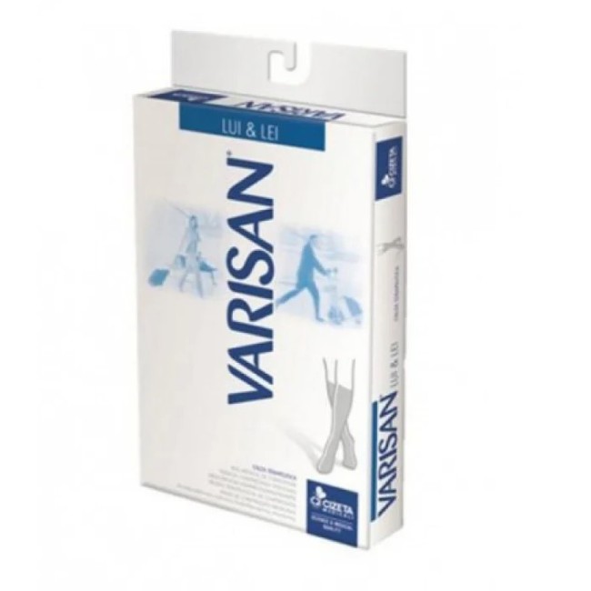 Gambaletto a compressione graduata Varisan Lui&Lei 10-15 mmHg in cotone nero taglia 3 Gambaletto a compressione graduata Varisan Lui&Lei 10-15 mmHg in cotone nero taglia 3