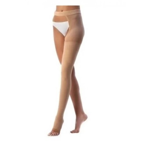 Monocollant sinistro lungo Mediven Cotton classe 1 con punta aperta per compressione graduata Monocollant sinistro lungo Mediven Cotton classe 1 con punta aperta per compressione graduata
