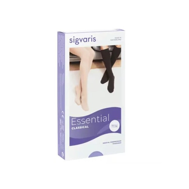 Calze autoreggenti Sigvaris 702 CCL2 con compressione graduata, punta aperta e top fine Calze autoreggenti Sigvaris 702 CCL2 con compressione graduata, punta aperta e top fine