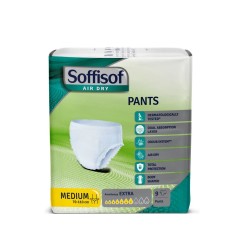 Silc Soffisof Air Dry Pants Extra Medium - Pannoloni per incontinenza formato mutandina 9 pezzi