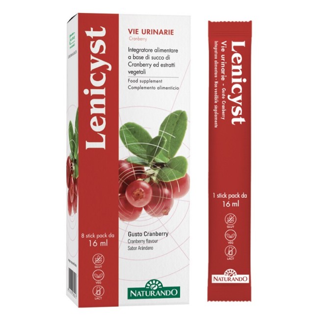 Naturando Lenicyst 8 Stick Pack Da 16 Ml Senza Glutine E Lattosio