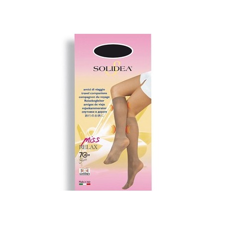 Solidea Miss Relax 70 Sheer Gambaletto Blu Scuro 2m