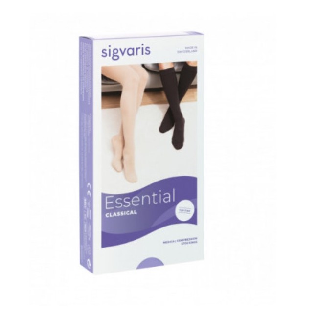 Sigvaris Top Fine 702 Ccl2 Tfq Monocollant Sinistro Lungo Crispa Punta Aperta M