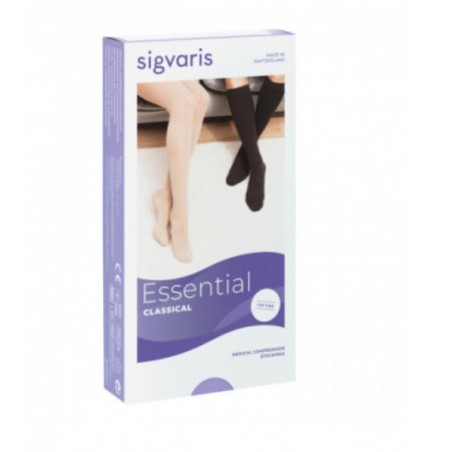 Sigvaris Top Fine 702 Ccl2 Tfq Monocollant Sinistro Lungo Crispa Punta Aperta M