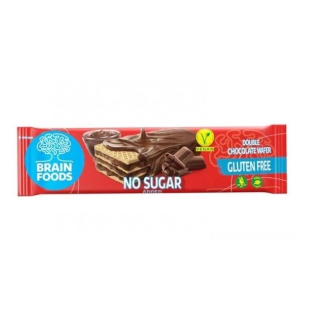 Nutrifood S Brain Foods Wafer Doppio Cioccolato Senza Glutine 40 G