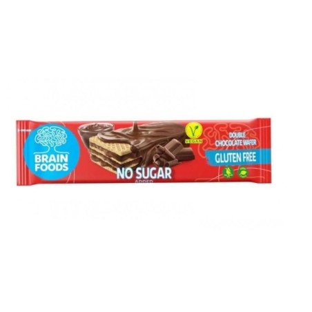 Nutrifood S Brain Foods Wafer Doppio Cioccolato Senza Glutine 40 G