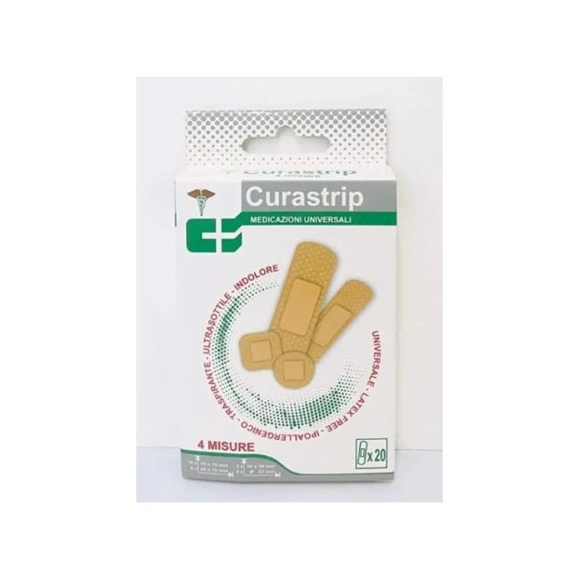 Cura Farma Cerotto Curastrip Pe 4 Misure 20 Pezzi