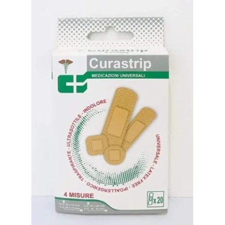 Cura Farma Cerotto Curastrip Pe 4 Misure 20 Pezzi
