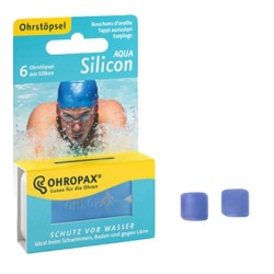 Sofarco Tappi Auricolari Silicone Aqua Ohropax - Protezione efficace dall'acqua, 6 pezzi