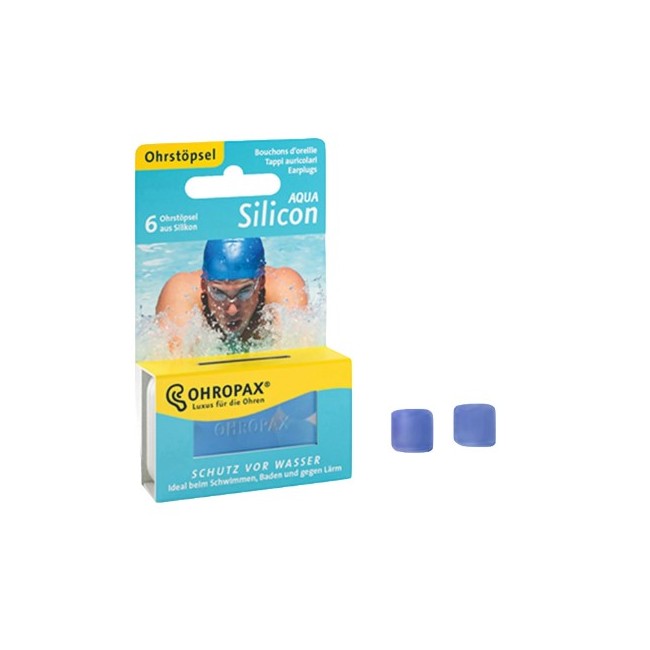 Sofarco Tappi Auricolari Silicone Aqua Ohropax - Protezione efficace dall'acqua, 6 pezzi Sofarco Tappi Auricolari Silicone Aqua Ohropax - Protezione efficace dall'acqua, 6 pezzi