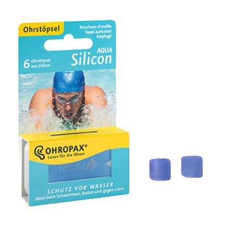 Sofarco Tappi Auricolari Silicone Aqua Ohropax - Protezione efficace dall'acqua, 6 pezzi Sofarco Tappi Auricolari Silicone Aqua Ohropax - Protezione efficace dall'acqua, 6 pezzi