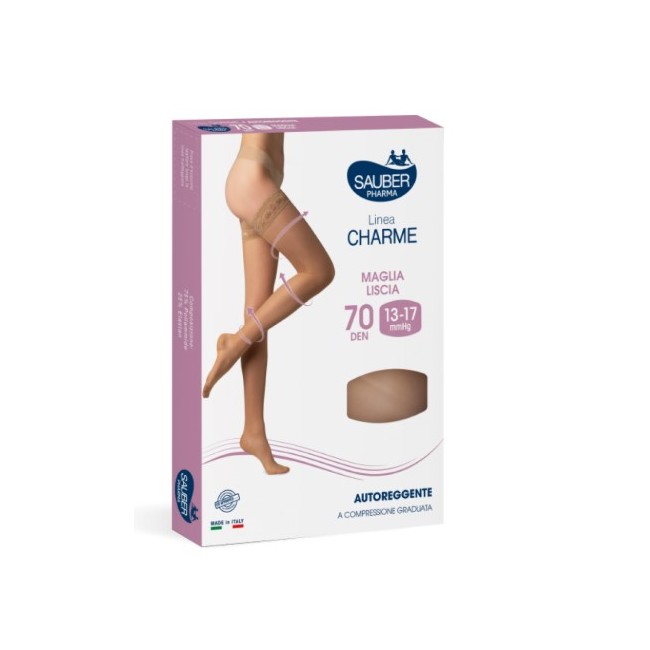 Desa Pharma Sauber Classico Autoreggente Maglia Liscia 70 Camel 3